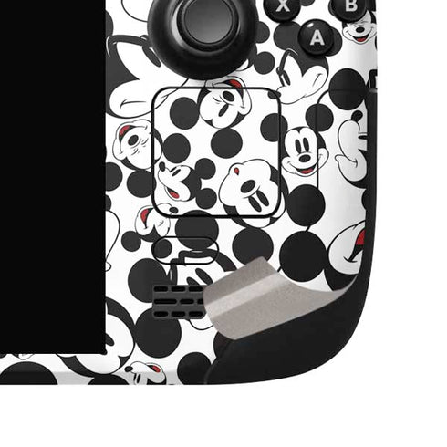 Disney Mickey Mouse Face Pattern Steam Deck Handheld Gaming Computer OLED Skin