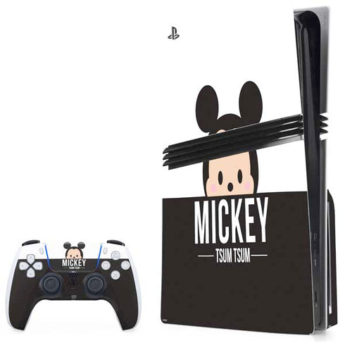 Disney Tsum Tsum Mickey Mouse PS5 Pro Disk Bundle Skin