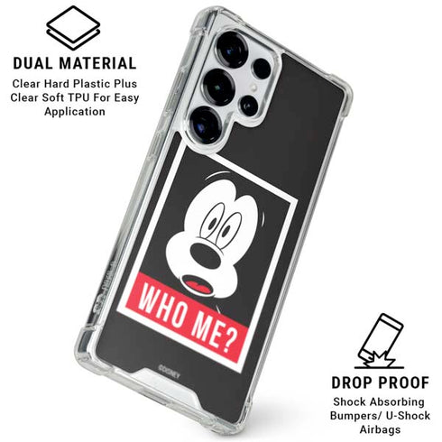 Disney Mickey Mouse Who Me Galaxy S25 Ultra Clear Case