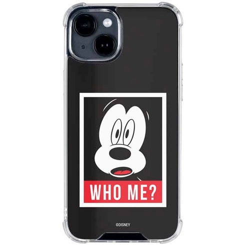 Disney Mickey Mouse Who Me iPhone 15 Clear Case
