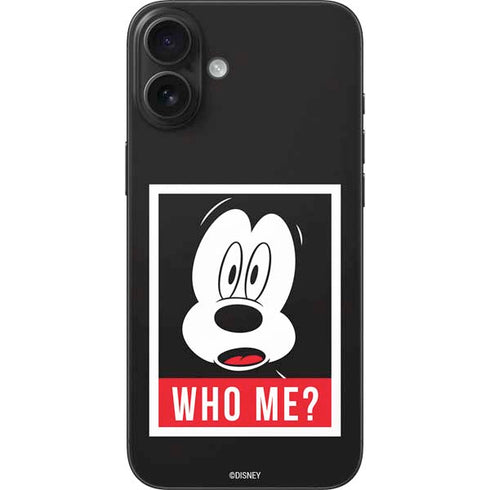 Disney Mickey Mouse Who Me iPhone 16 Plus Skin
