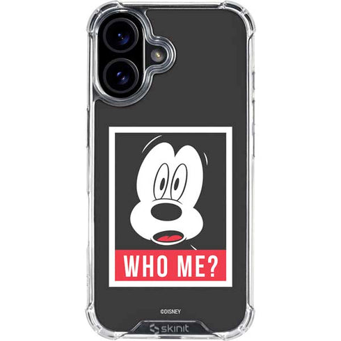 Disney Mickey Mouse Who Me iPhone 17 Clear Case