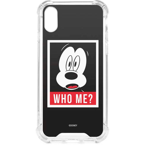 Disney Mickey Mouse Who Me iPhone XS Clear Case