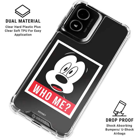 Disney Mickey Mouse Who Me Moto G Power 5G (2024) Clear Case