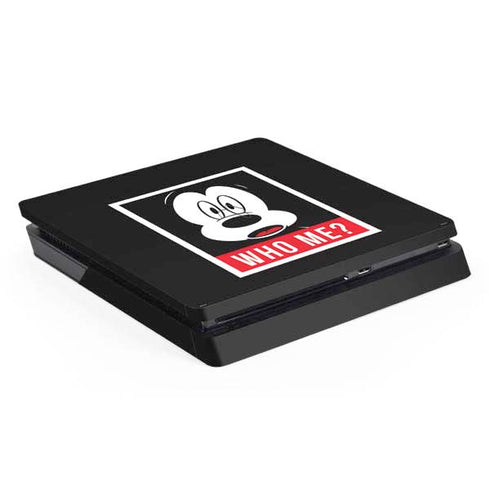 Disney Mickey Mouse Who Me PS4 Slim Skin
