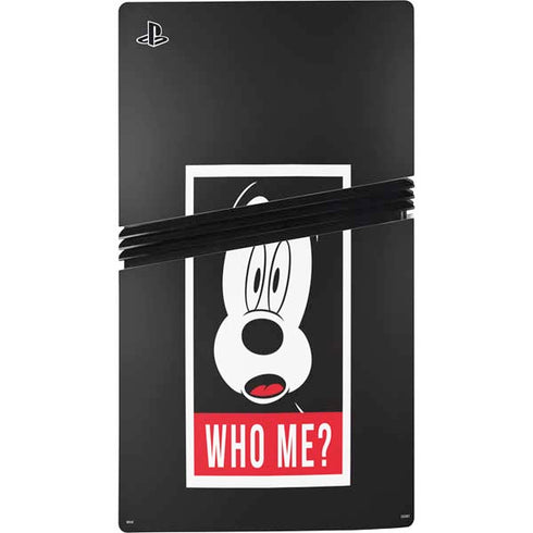 Disney Mickey Mouse Who Me PS5 Pro Disk Console Skin