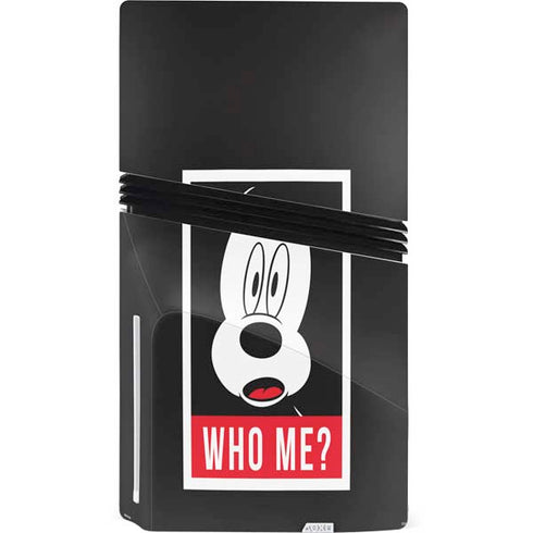 Disney Mickey Mouse Who Me PS5 Pro Disk Console Skin
