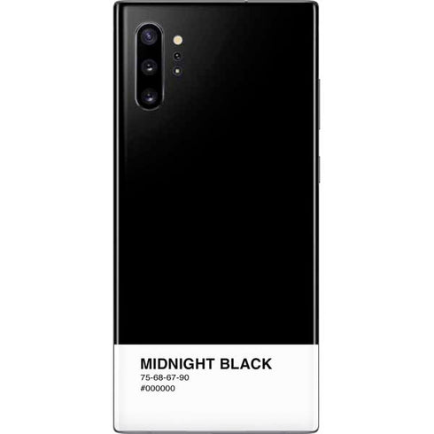 Midnight Black Galaxy Note 10 Plus Skin
