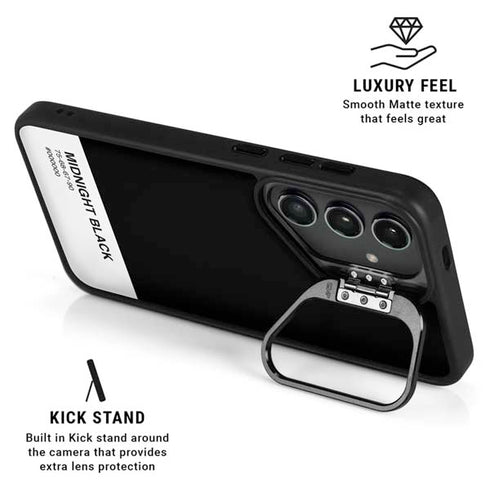 Midnight Black Galaxy S24 Ultra Kickstand Case