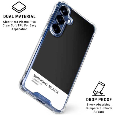 Midnight Black Galaxy S25 Clear Case