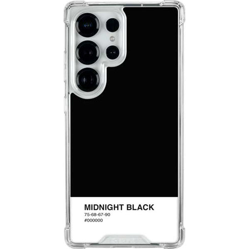 Midnight Black Galaxy S25 Ultra Clear Case