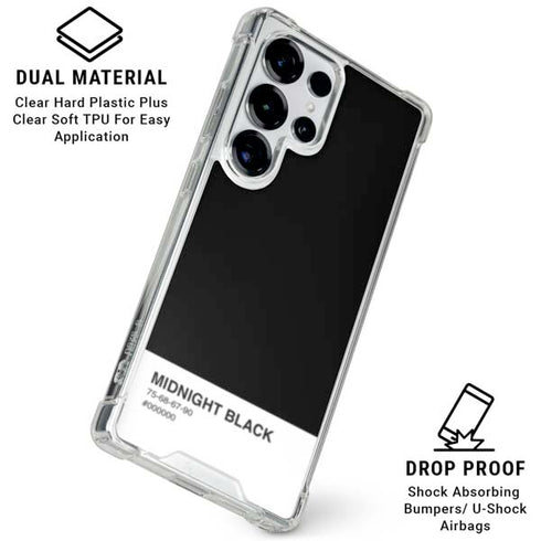 Midnight Black Galaxy S25 Ultra Clear Case
