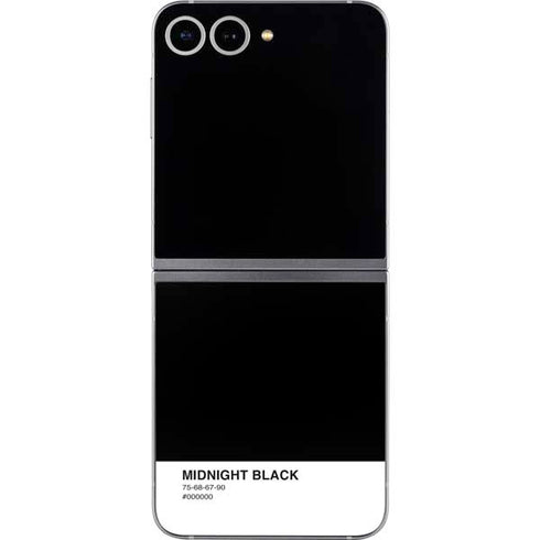 Midnight Black Galaxy Z Flip6 Skin
