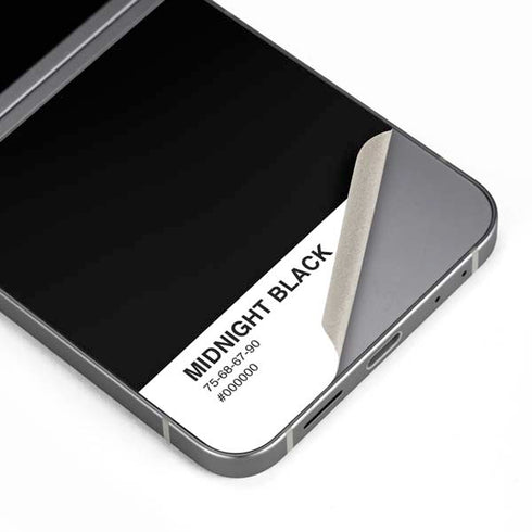 Midnight Black Galaxy Z Flip6 Skin