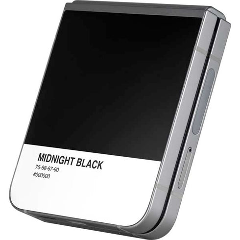 Midnight Black Galaxy Z Flip6 Skin