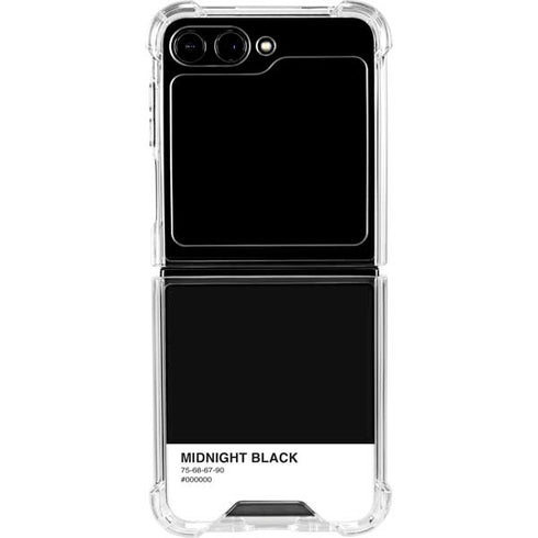 Midnight Black Galaxy Z Flip6 Clear Case