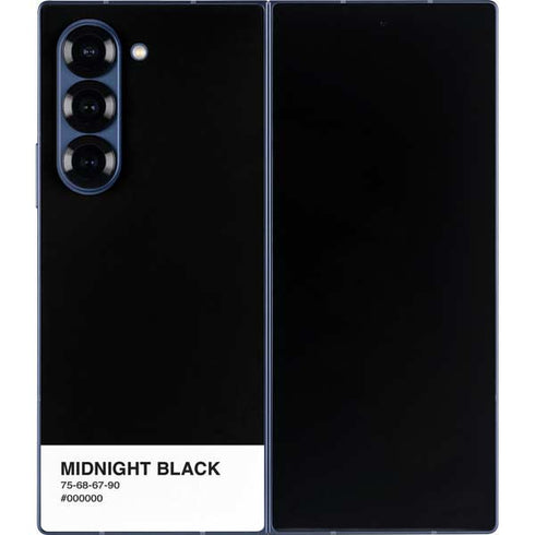 Midnight Black Galaxy Z Fold6 Skin