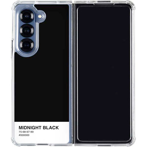Midnight Black Galaxy Z Fold7 Clear Case