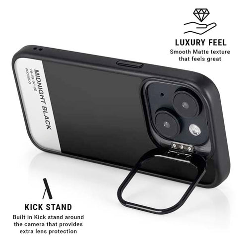 Midnight Black iPhone 13 Kickstand Case