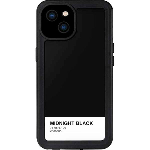 Midnight Black iPhone 15 Plus Waterproof Case