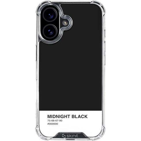 Midnight Black iPhone 16 Clear Case