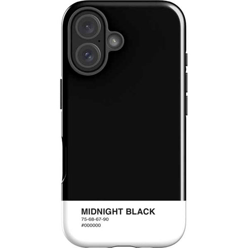 Midnight Black iPhone 16 Plus Impact Case