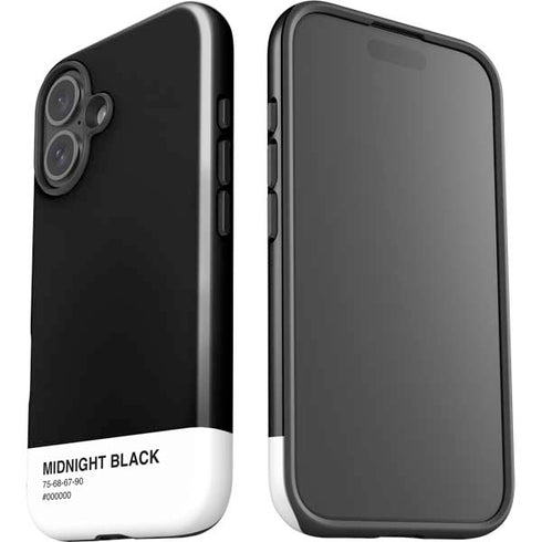 Midnight Black iPhone 16 Plus Impact Case