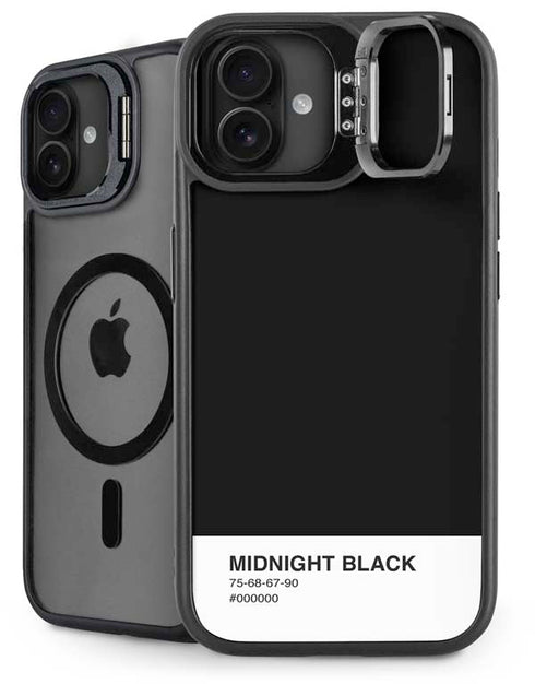 Midnight Black iPhone 16 Plus Kickstand Case