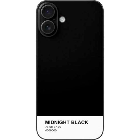 Midnight Black iPhone 16 Plus Skin