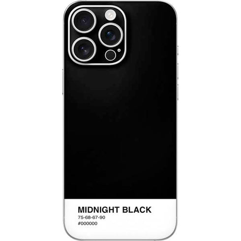Midnight Black iPhone 16 Pro Max Skin