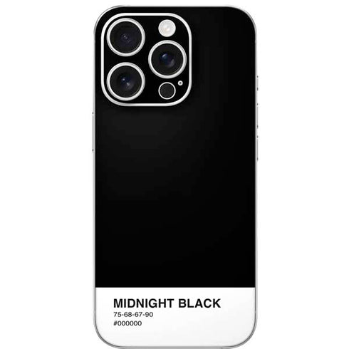 Midnight Black iPhone 16 Pro Skin