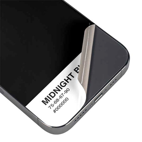 Midnight Black iPhone 16 Pro Skin
