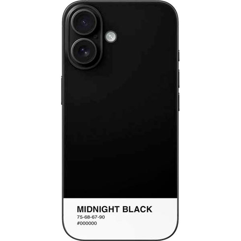Midnight Black iPhone 16 Skin