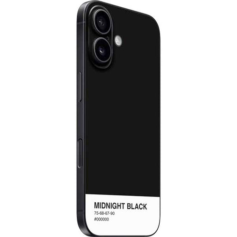 Midnight Black iPhone 16 Skin