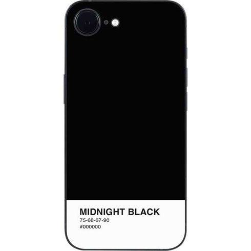 Midnight Black iPhone 16e Skin