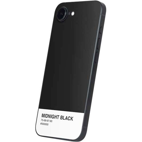 Midnight Black iPhone 16e Skin