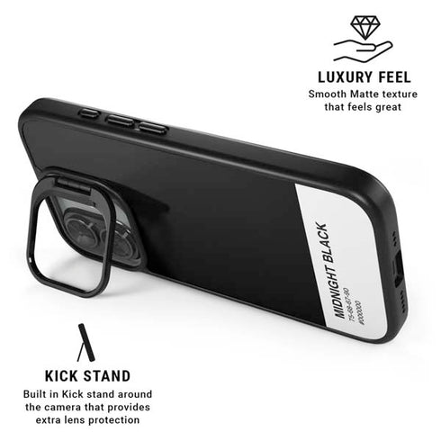 Midnight Black iPhone 17 Kickstand Case