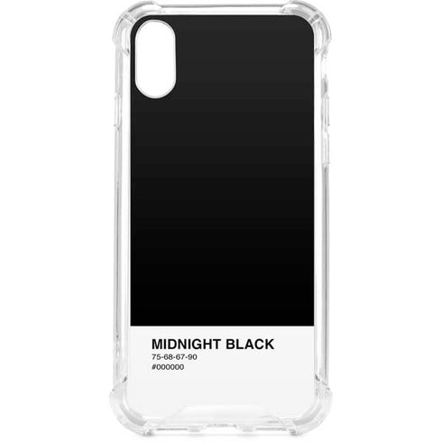 Midnight Black iPhone XS Clear Case