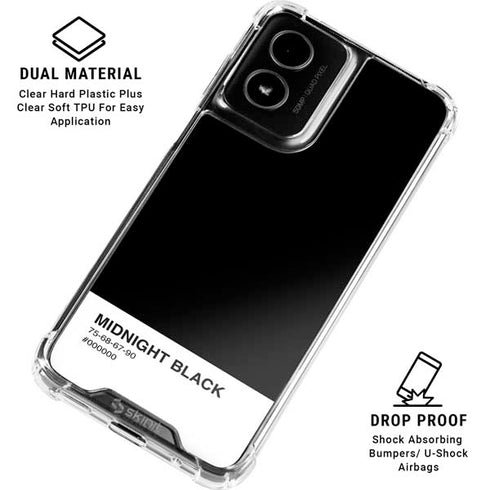 Midnight Black Moto G Power 5G (2024) Clear Case