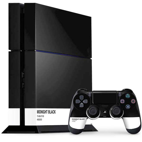 Midnight Black PlayStation PS4 Skins