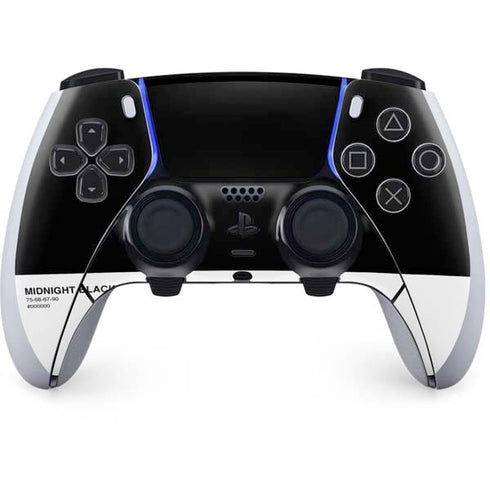 Midnight Black PS5 DualSense Edge Pro Controller Skin