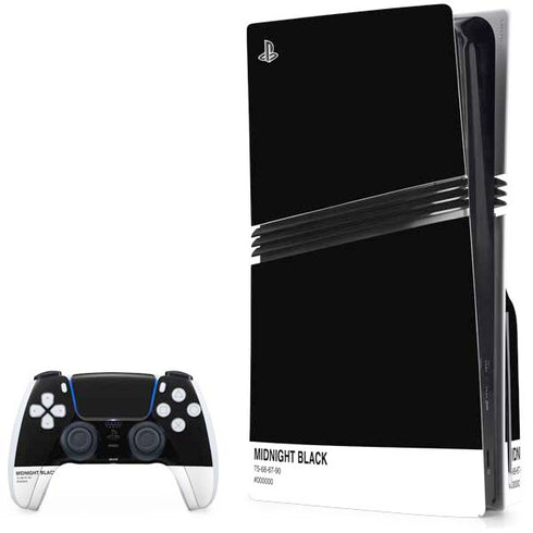 Midnight Black PS5 Pro Disk Bundle Skin