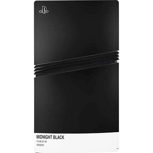 Midnight Black PS5 Pro Disk Console Skin