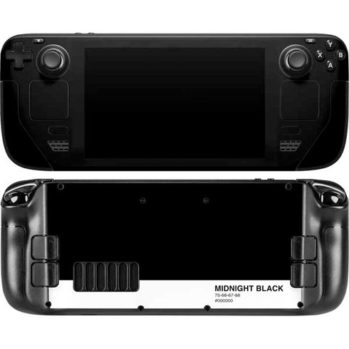 Midnight Black Steam Deck Handheld Gaming Computer Skin