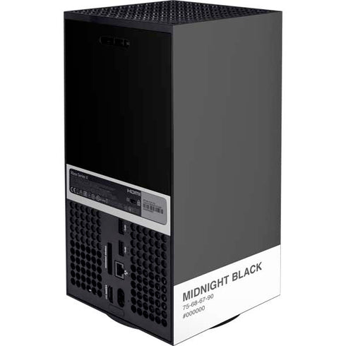 Midnight Black XBox Series X Digital Edition Console Skin