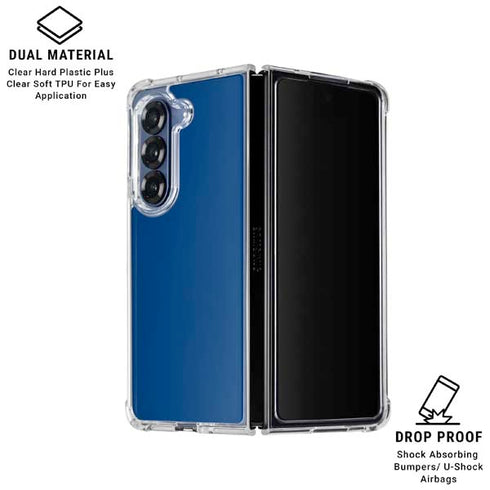 Midnight Blue Galaxy Z Fold7 Clear Case