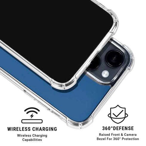 Midnight Blue iPhone 15 Clear Case