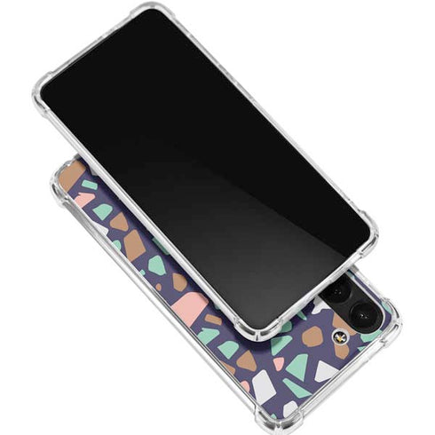 Midnight Terrazzo Galaxy S24 FE Clear Case
