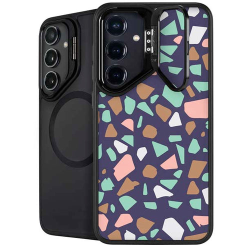 Midnight Terrazzo Galaxy S24 Plus Kickstand Case