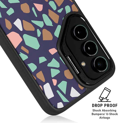 Midnight Terrazzo Galaxy S25 Plus Kickstand Case